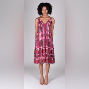 LN $595 WOMENS 4 6 SMALL MEDIUM (bust 36”) APIECE APART DAPHNE SILK MIDI DRESS